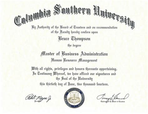 columbia southern university degrees